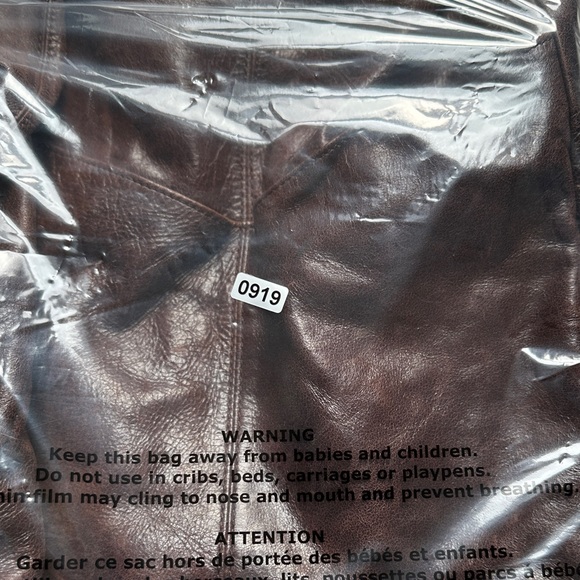 Ellington Dark Brown Leather Tote Bag Boho Distressed - Picture 14 of 14